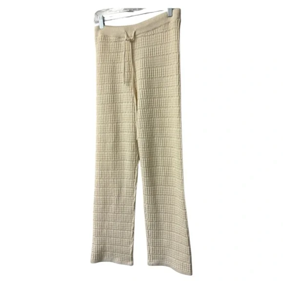 REFORMATION Rosso Open Knit Pant in Gossamer- Small - Picture 4 of 7